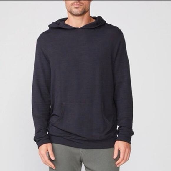 Monrow Men’s Supersoft Gray Slub Lightweight Hoodie XL - Picture 1 of 7